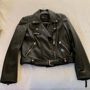 Zara Leather Motorcycle Jacket